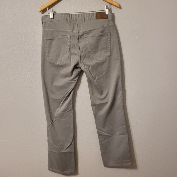 Peter Millar Straight Leg Pants Mens 30 Grey Mid Rise Pull On Pocket Stretch - Picture 2 of 8